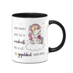 Einhorn Tasse - Meine Inneren Werte Sind So Wertvoll