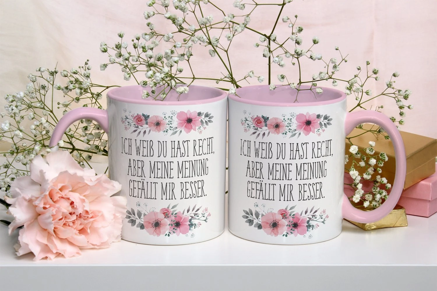 Tasse - Ich Weiß Du Hast Recht, Aber Meine Meinung Gefällt Mir Besser. - Blumig 7 Tasse - Ich Weiß Du Hast Recht, Aber Meine Meinung Gefällt Mir Besser. - Blumig – Bild 5