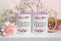 Tasse - Fick Dich - Blumig 10 Tasse - Fick Dich - Blumig -Geschenke Tassen Store Doppelt FickDich 582071