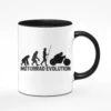 Tasse - Motorrad Evolution -Geschenke Tassen Store Evolution vorne 1 722310