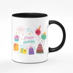 Tasse - Happy Birthday -Geschenke Tassen Store Geb schwarz name vorne 195823