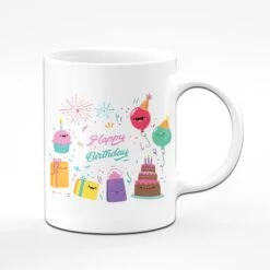 Tasse - Happy Birthday -Geschenke Tassen Store Geb weiss name vorne 147279