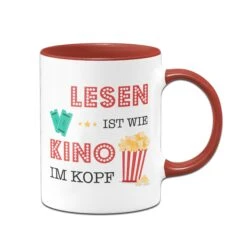 Tasse - Lesen Ist Wie Kino Im Kopf. 10 Tasse - Lesen Ist Wie Kino Im Kopf. -Geschenke Tassen Store Tasse Lesen ist wie Kino im Kopf00 900003