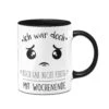 Tasse - Ich War Doch Noch Gar Nicht Fertig Mit Wochenende. -Geschenke Tassen Store Tasse038 Mockup front schwarz 781245