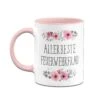 Tasse - Allerbeste Feuerwehrfrau - Blumig 1 Tasse - Allerbeste Feuerwehrfrau - Blumig -Geschenke Tassen Store Tasse699 Mockup ruck rosa 761912
