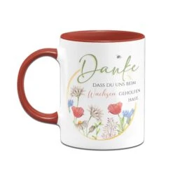Tasse - Danke, Dass Du Uns Beim Wachsen Geholfen Hast. -Geschenke Tassen Store TasseDankedassduunsbeimWachsengeholfenhast06 668951