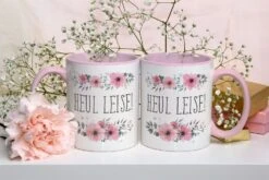 Tasse - Heul Leise - Blumig 10 Tasse - Heul Leise - Blumig -Geschenke Tassen Store TasseHeulleise00 582640