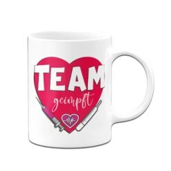 Tasse - TEAM Geimpft Mit Herz -Geschenke Tassen Store TasseTeamgeimpftmitHerz02 317107