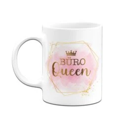 Tasse - Büro Queen - Lady Boss -Geschenke Tassen Store Tasse Buro Queen Golddesign03