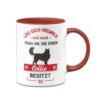 Tasse - Leg Dich Niemals Mit Einer Frau An, Die Einen Collie Besitzt -Geschenke Tassen Store Tasse Collie Hundebesitzerin00 734144