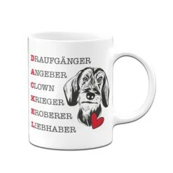 Dackel Tasse - Dackeldefinition -Geschenke Tassen Store Tasse Dackel Definition01