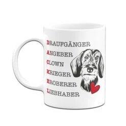 Dackel Tasse - Dackeldefinition -Geschenke Tassen Store Tasse Dackel Definition03