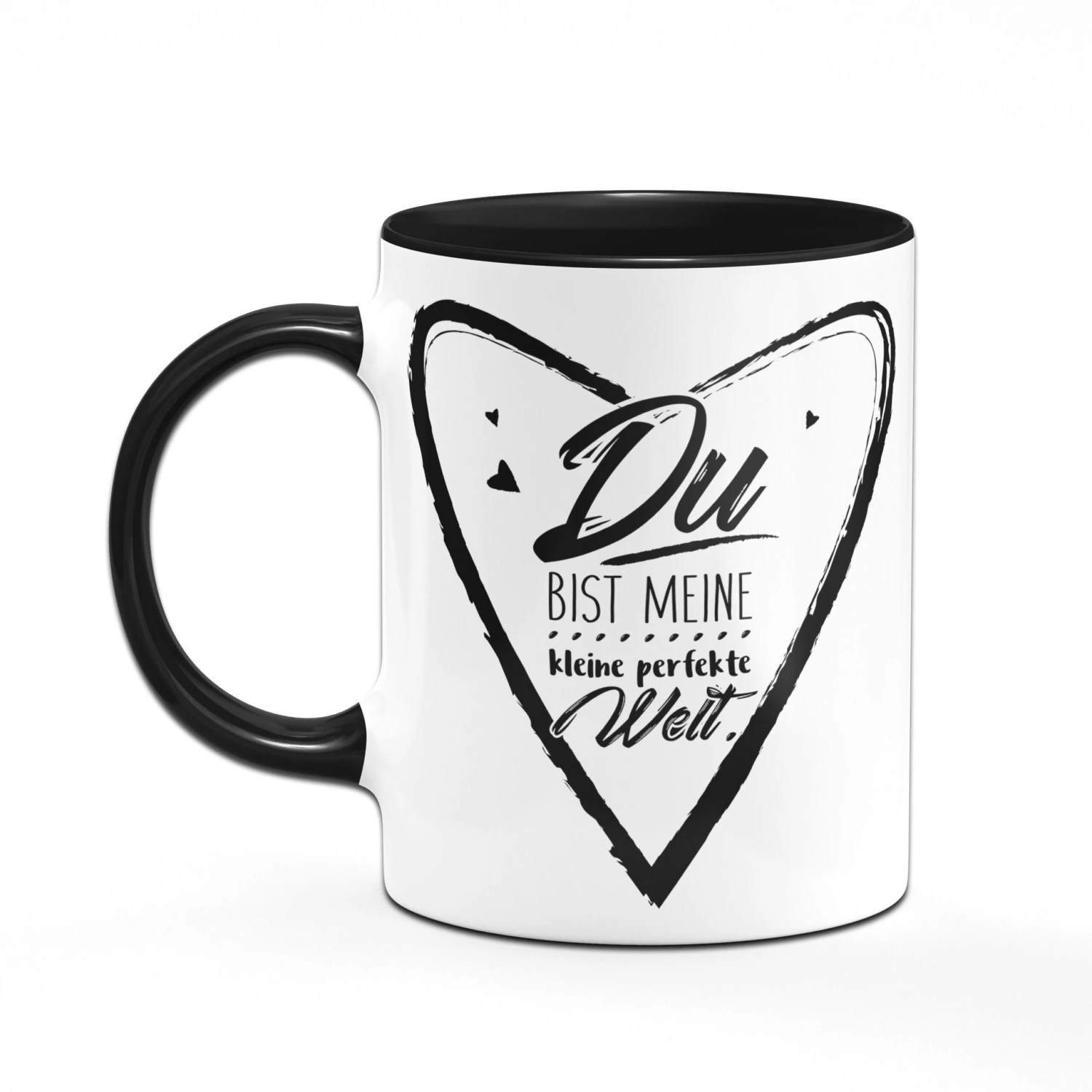 Tasse - Du Bist Meine Perfekte Welt - Schwarz 4 Tasse - Du Bist Meine Perfekte Welt - Schwarz – Bild 2