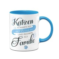 Tasse - Katzen Kommen Als Freunde Und Bleiben Als Familie 9 Tasse - Katzen Kommen Als Freunde Und Bleiben Als Familie -Geschenke Tassen Store Tasse Katzen kommen als Freunde und bleiben als Familie00 857326