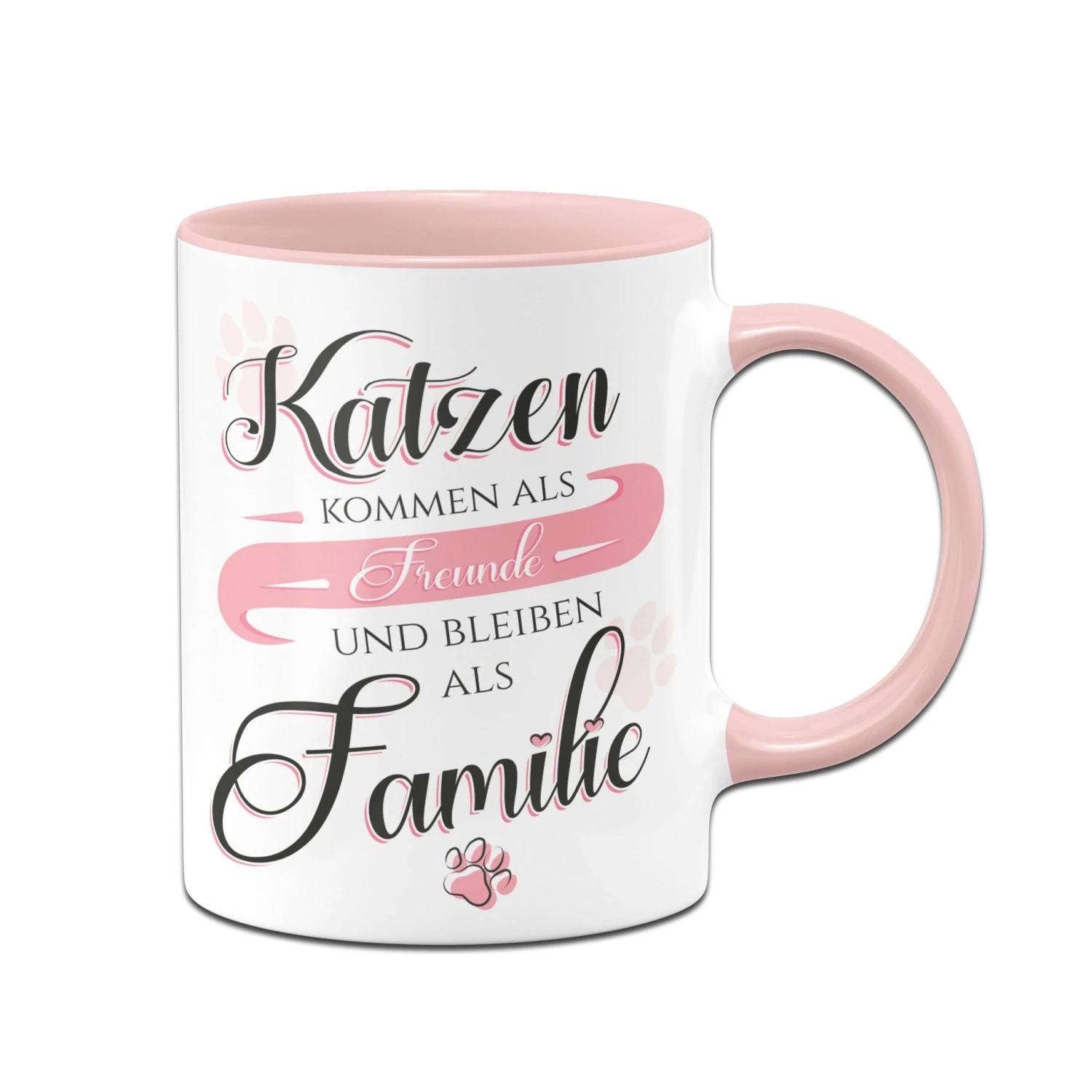 Tasse - Katzen Kommen Als Freunde Und Bleiben Als Familie 3 Tasse - Katzen Kommen Als Freunde Und Bleiben Als Familie