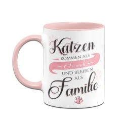 Tasse - Katzen Kommen Als Freunde Und Bleiben Als Familie 8 Tasse - Katzen Kommen Als Freunde Und Bleiben Als Familie -Geschenke Tassen Store Tasse Katzen kommen als Freunde und bleiben als Familie03 495585