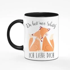 Tasse - Du Bist Mein Schatz - Ich Liebe Dich - Fuchs -Geschenke Tassen Store bild Tasse du bist mein schatz ich liebe dich fuchs03 881726