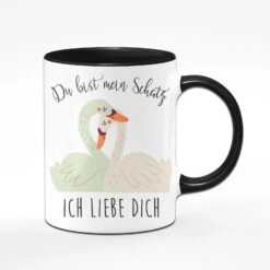 Tasse - Du Bist Mein Schatz - Ich Liebe Dich - Schwan -Geschenke Tassen Store bild Tasse du bist mein schatz ich liebe dich schwan02 538009