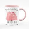 Tasse - Du Bist Mein Schatz - Ich Liebe Dich - Schwein -Geschenke Tassen Store bild Tasse du bist mein schatz ich liebe dich schwein00 387712