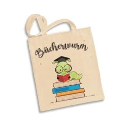 Baumwolltasche - Bücherwurm 13 Baumwolltasche - Bücherwurm -Geschenke Tassen Store bild baumwolltasche bucherwurm 281699