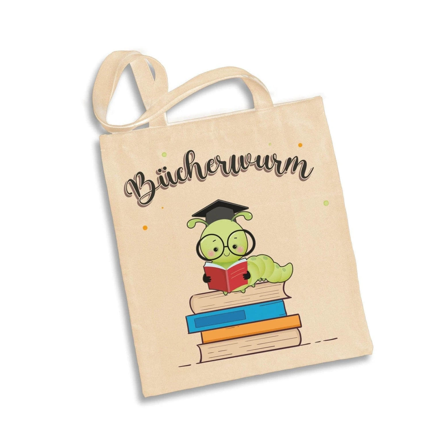 Baumwolltasche - Bücherwurm 7 Baumwolltasche - Bücherwurm – Bild 5