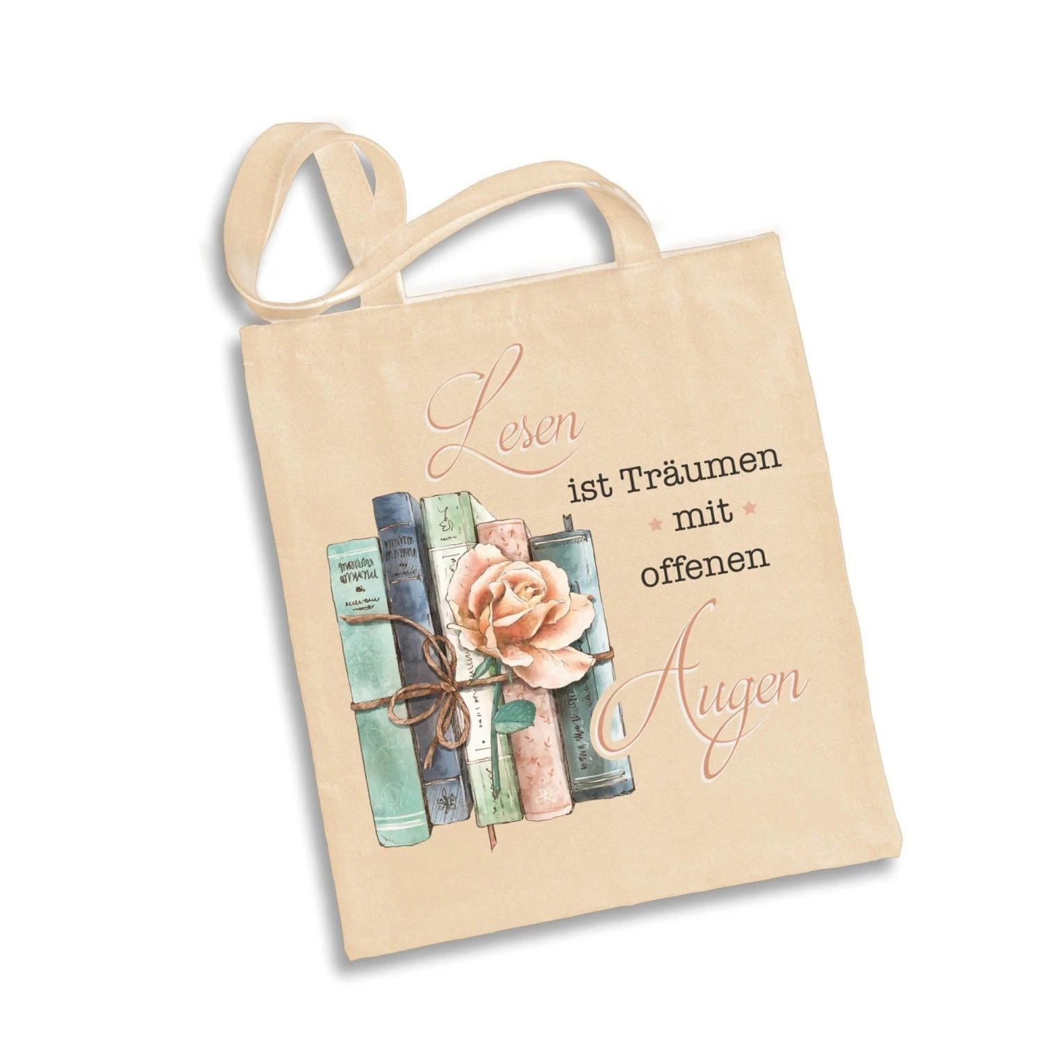 Baumwolltasche - Lesen Ist Träumen Mit Offenen Augen. 7 Baumwolltasche - Lesen Ist Träumen Mit Offenen Augen. – Bild 5