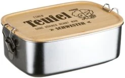 Geschenke Tassen Store -Geschenke Tassen Store bild brotdose einen teufel ohne horner nennt man schwester edelstahl mit bambusdeckel 718180