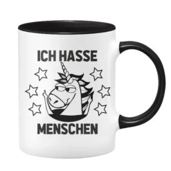 Einhorn Tasse - Ich Hasse Menschen -Geschenke Tassen Store bild einhorn tasse ich hasse menschen 2 437696