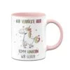 Tasse - Nur Verrückte Hier! Komm Einhorn Wir Gehen 2 Tasse - Nur Verrückte Hier! Komm Einhorn Wir Gehen -Geschenke Tassen Store bild einhorn tasse mit spruch nur verrueckte hier 0 865707