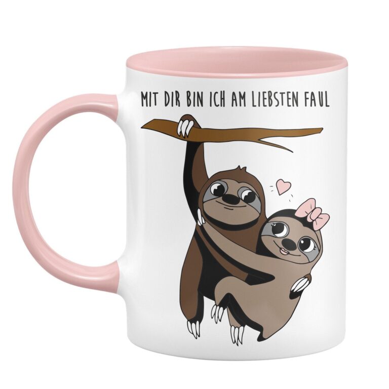 Geschenke Tassen Store -Geschenke Tassen Store bild faultier tasse liebe geschenk mit dir am liebsten faul 0 369857 768x768 1