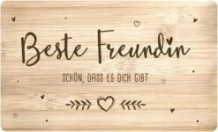 Frühstücksbrettchen - Beste Freundin - Schön, Dass Es Dich Gibt