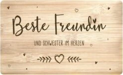 Frühstücksbrettchen - Beste Freundin Und Schwester Im Herzen