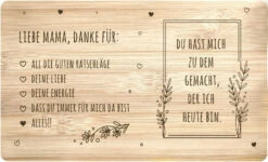 Frühstücksbrettchen - Liebe Mama, Danke Für Alles! - Tochter/Sohn -Geschenke Tassen Store bild fruhstucksbrettchen liebe mama danke fur alles tochtersohn 247405