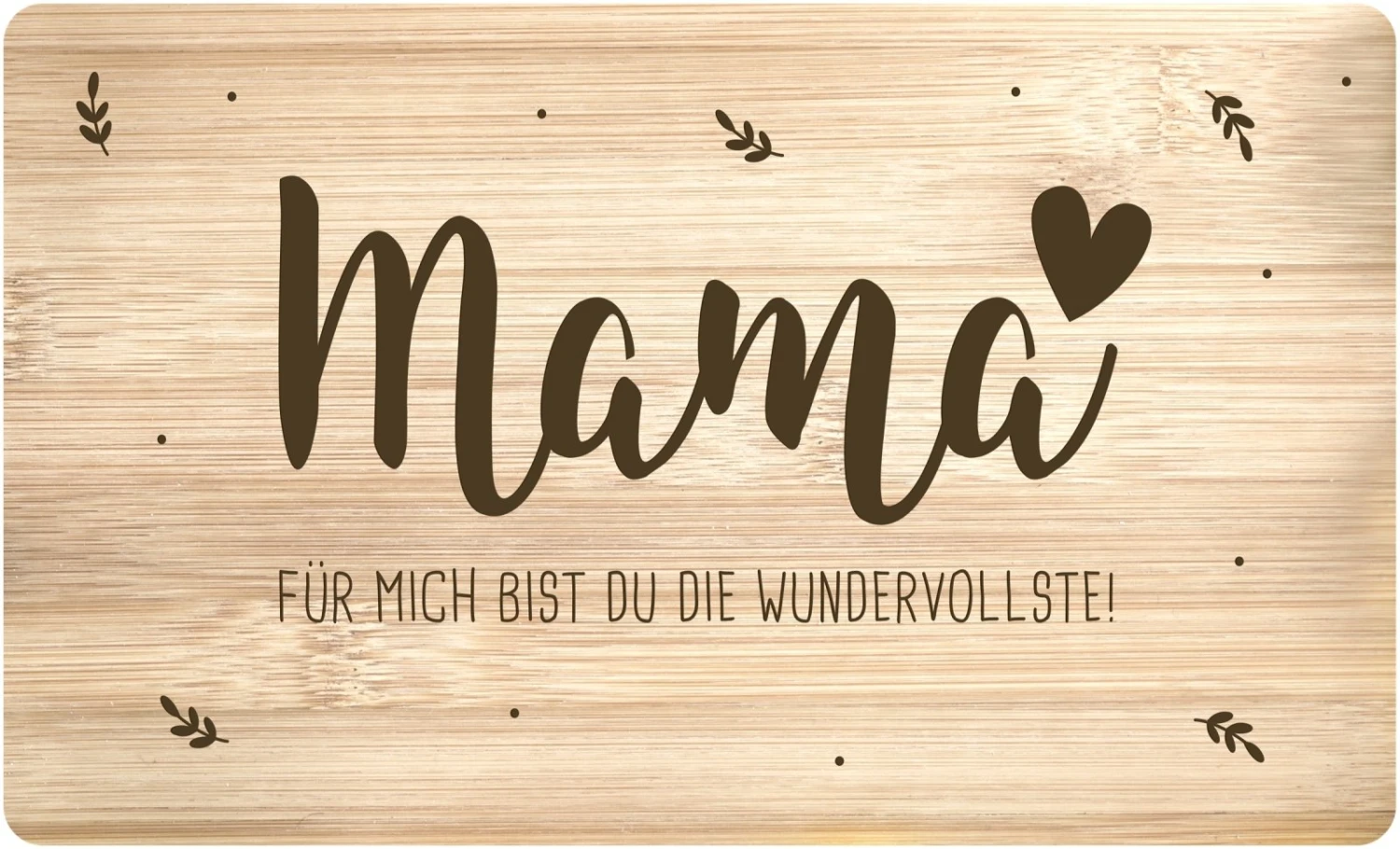 Frühstücksbrettchen - Mama Für Mich Bist Du Die Wundervollste! 3 Frühstücksbrettchen - Mama Für Mich Bist Du Die Wundervollste!