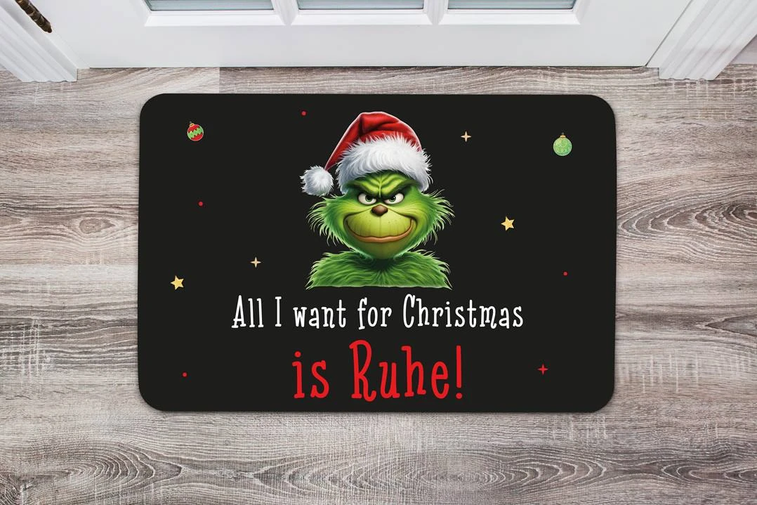 Fußmatte - Grinch - All I Want For Christmas Is Ruhe! (CS) 4 Fußmatte - Grinch - All I Want For Christmas Is Ruhe! (CS) – Bild 2