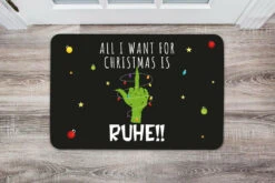 Fußmatte - Grinch - All I Want For Christmas Is Ruhe! (Mittelfinger) -Geschenke Tassen Store bild fussmatte grinch all i want for christmas is ruhe mittelfinger 610690