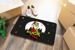 Fußmatte - Grinch - Fuck Xmas -Geschenke Tassen Store bild fussmatte grinch fuck xmas 396585