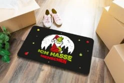 Fußmatte - Grinch - Ich Hasse Menschen -Geschenke Tassen Store bild fussmatte grinch ich hasse menschen 304947