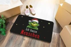 Fußmatte - Grinch - Ich Hasse Menschen (CS) -Geschenke Tassen Store bild fussmatte grinch ich hasse menschen cs 270289