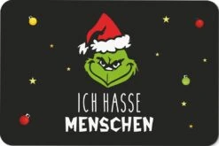 Fußmatte - Grinch - Ich Hasse Menschen (Gesicht)