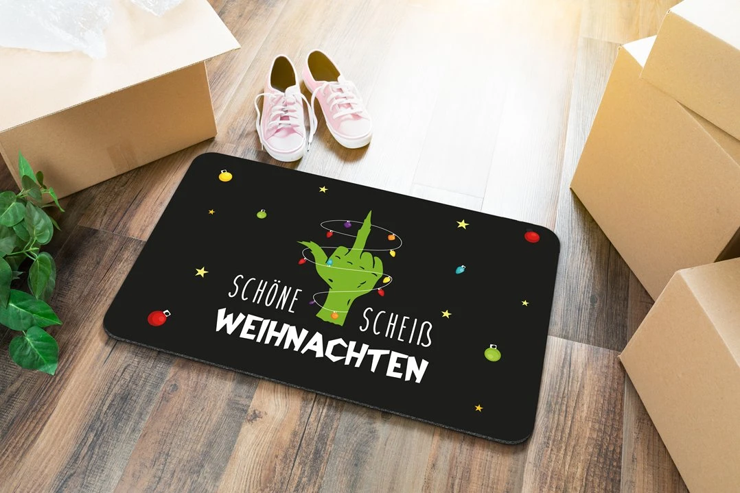 Fußmatte - Grinch - Schöne Scheiß Weihnachten (Mittelfinger) 5 Fußmatte - Grinch - Schöne Scheiß Weihnachten (Mittelfinger) – Bild 3