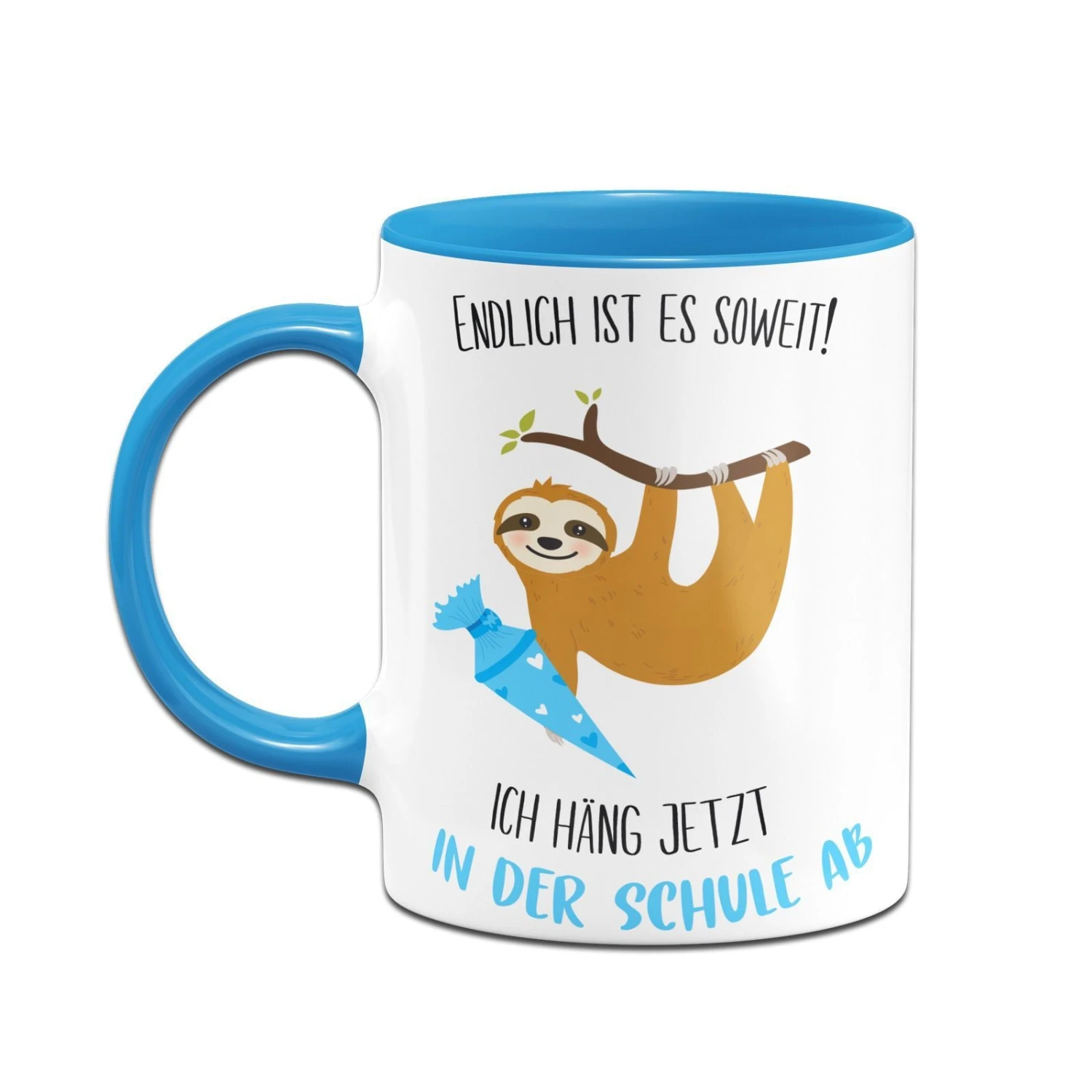 Faultier Tasse - Endlich Ist Es Soweit! Ich Hänge Jetzt In Der Schule Ab 4 Faultier Tasse - Endlich Ist Es Soweit! Ich Hänge Jetzt In Der Schule Ab – Bild 2