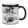 Glitzer-Zaubertasse - Karma Regelt Das Schon. - Black Rose -Geschenke Tassen Store bild glitzer zaubertasse karma regelt das schon black rose 532677