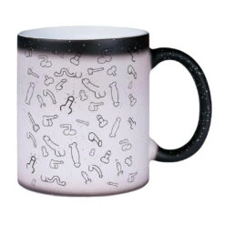 Glitzer-Zaubertasse - Penis