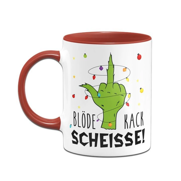 Grinch Tasse - Blöde Kackscheisse (Mittelfinger) 10 Grinch Tasse - Blöde Kackscheisse (Mittelfinger) – Bild 8