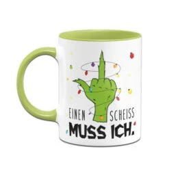 Grinch Tasse - Einen Scheiss Muss Ich. (Mittelfinger) -Geschenke Tassen Store bild grinch tasse einen scheiss muss ich mittelfinger 328965