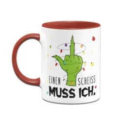 Grinch Tasse - Einen Scheiss Muss Ich. (Mittelfinger) -Geschenke Tassen Store bild grinch tasse einen scheiss muss ich mittelfinger 591932