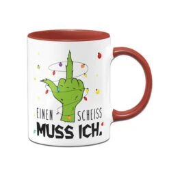 Grinch Tasse - Einen Scheiss Muss Ich. (Mittelfinger) -Geschenke Tassen Store bild grinch tasse einen scheiss muss ich mittelfinger 754941
