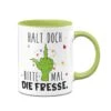 Grinch Tasse - Halt Doch Bitte Mal Die Fresse. (Mittelfinger) -Geschenke Tassen Store bild grinch tasse halt doch bitte mal die fresse mittelfinger 371032