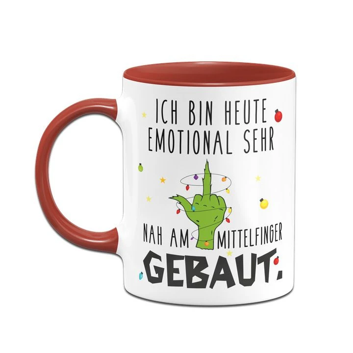 Grinch Tasse - Ich Bin Heute Emotional Sehr Nah Am Mittelfinger Gebaut (Mittelfinger) 10 Grinch Tasse - Ich Bin Heute Emotional Sehr Nah Am Mittelfinger Gebaut (Mittelfinger) – Bild 8